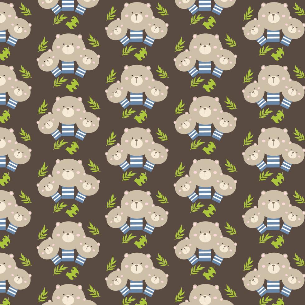 cute animal pattern vector