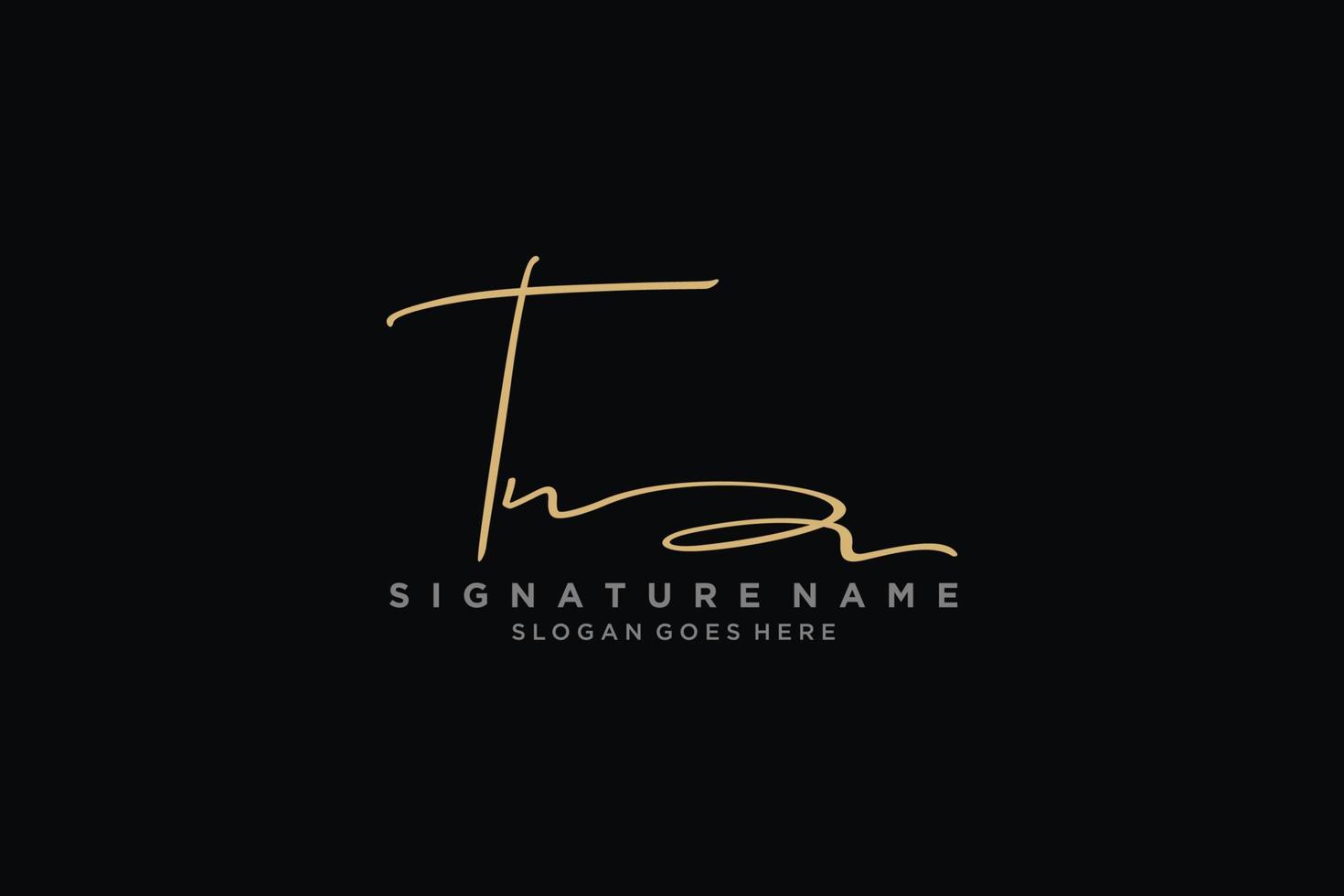 Initial TN Letter Signature Logo Template elegant design logo Sign Symbol template vector icon