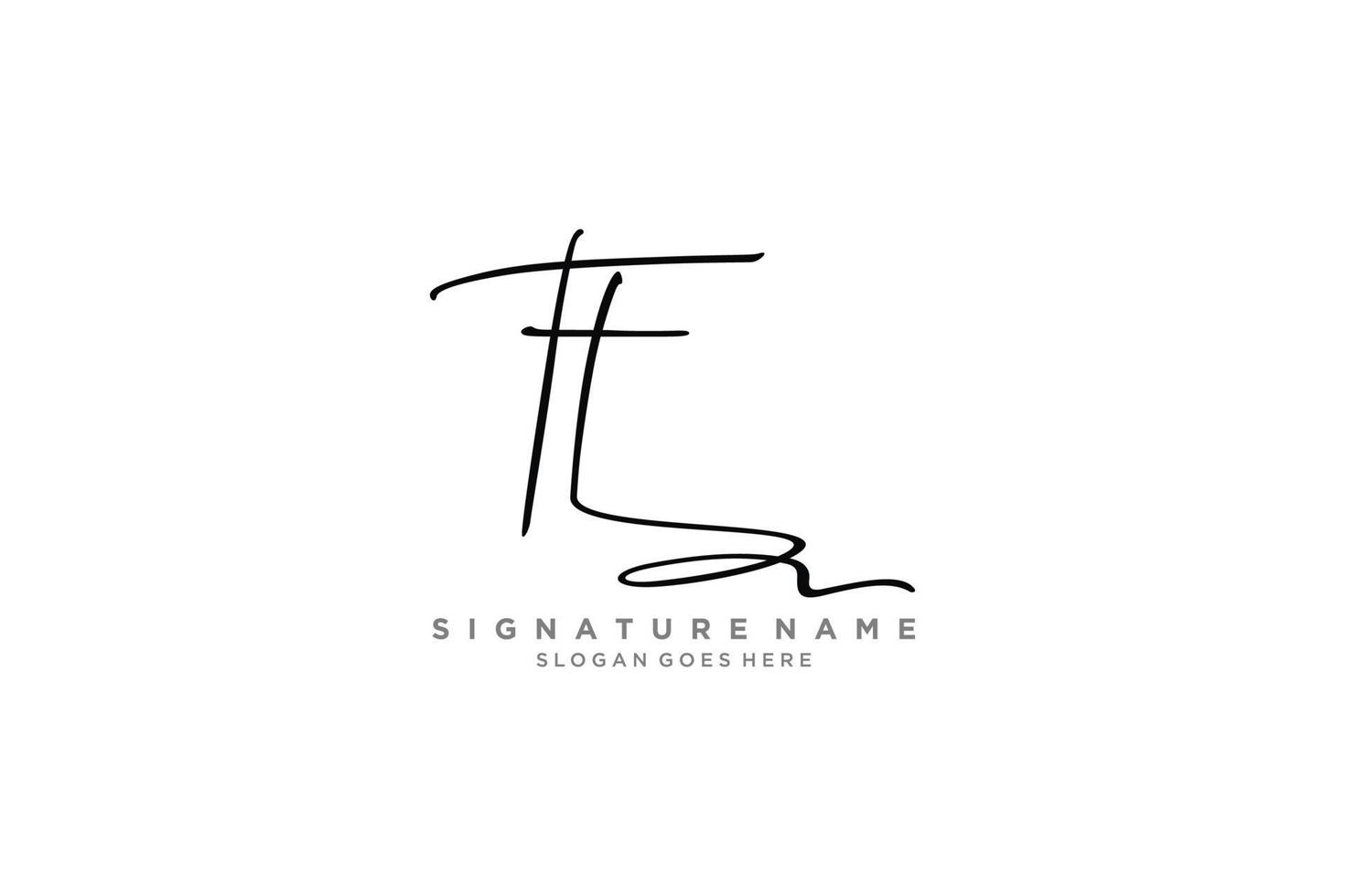 plantilla de logotipo de firma de letra inicial tt diseño elegante logotipo signo símbolo plantilla vector icono