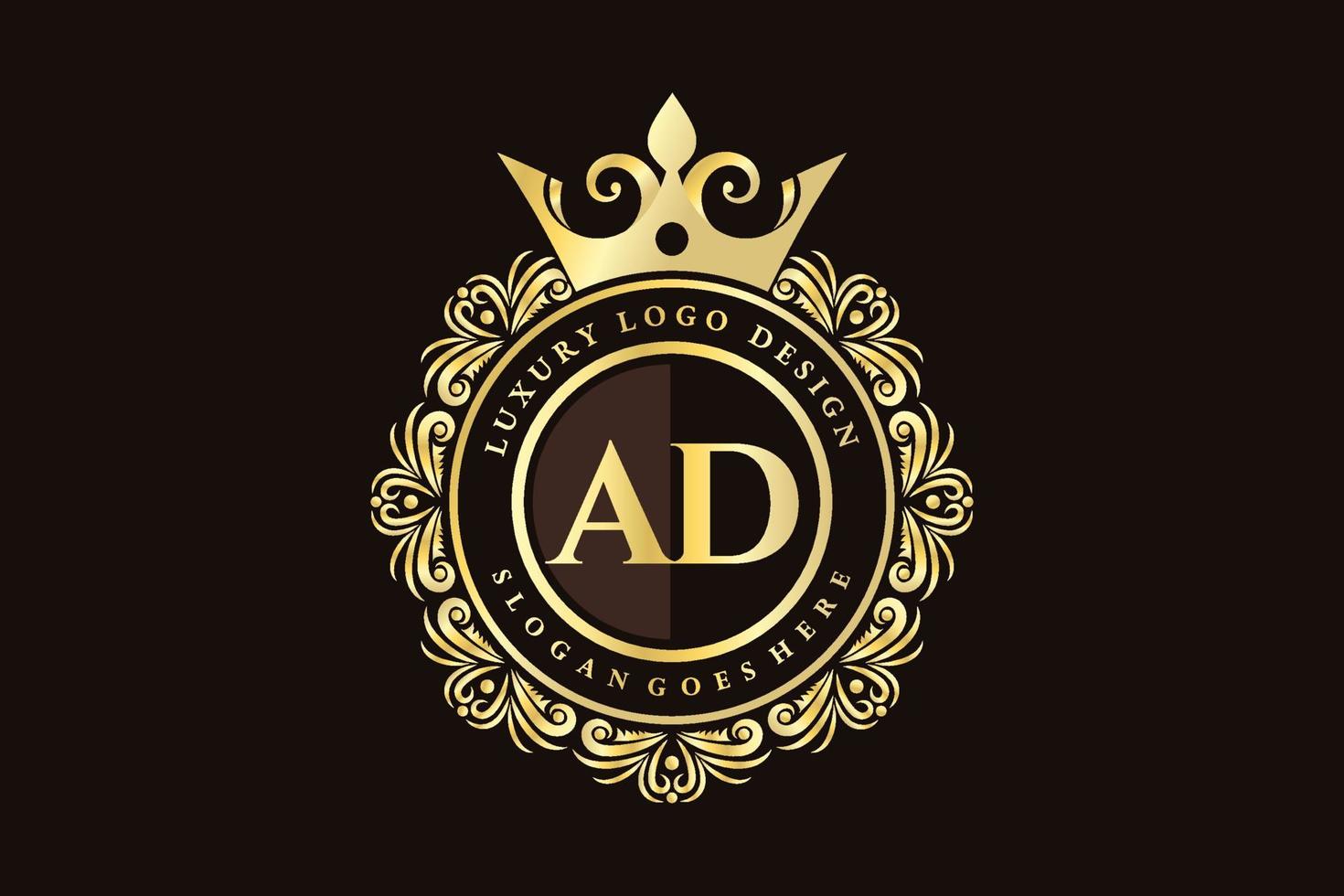 anuncio letra inicial oro caligráfico femenino floral dibujado a mano monograma heráldico antiguo estilo vintage lujo diseño de logotipo vector premium