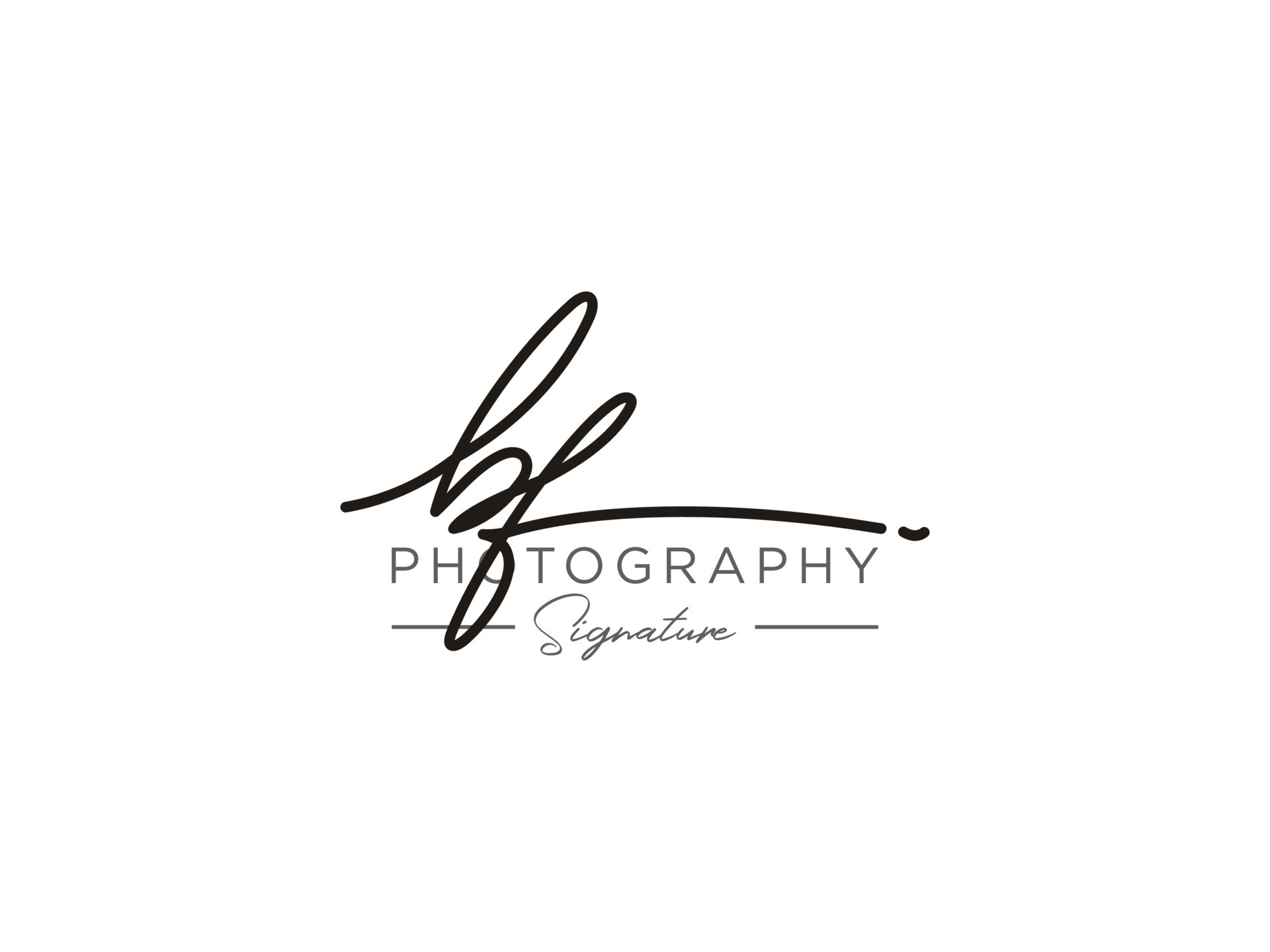 Letter BF Signature Logo Template Vector 13057812 Vector Art at Vecteezy