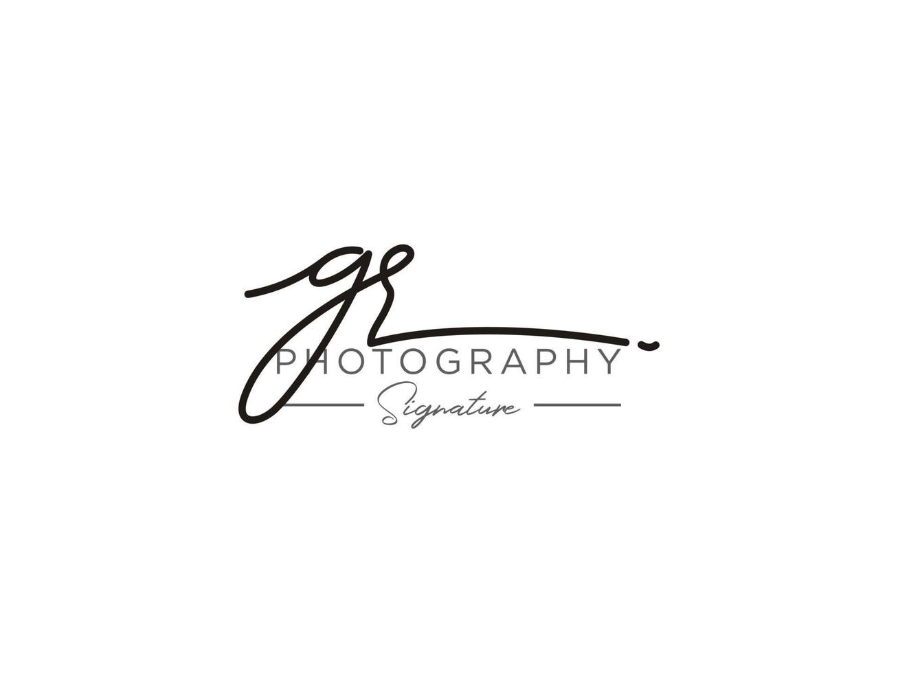 Letter GR Signature Logo Template Vector