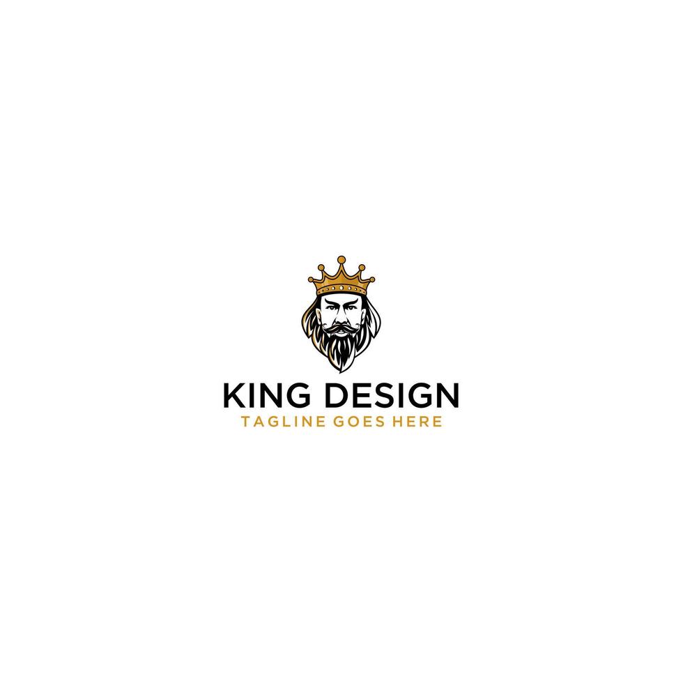 King Logo Sign Design . vector