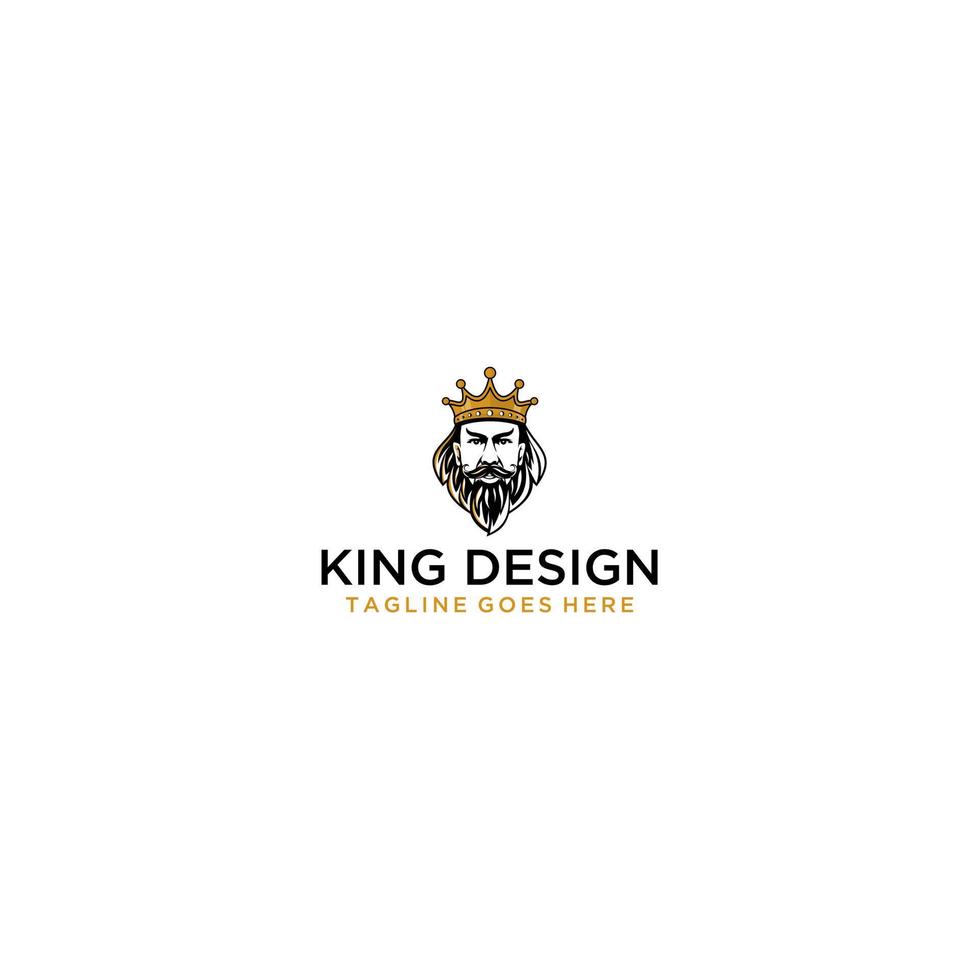 King Logo Sign Design . vector