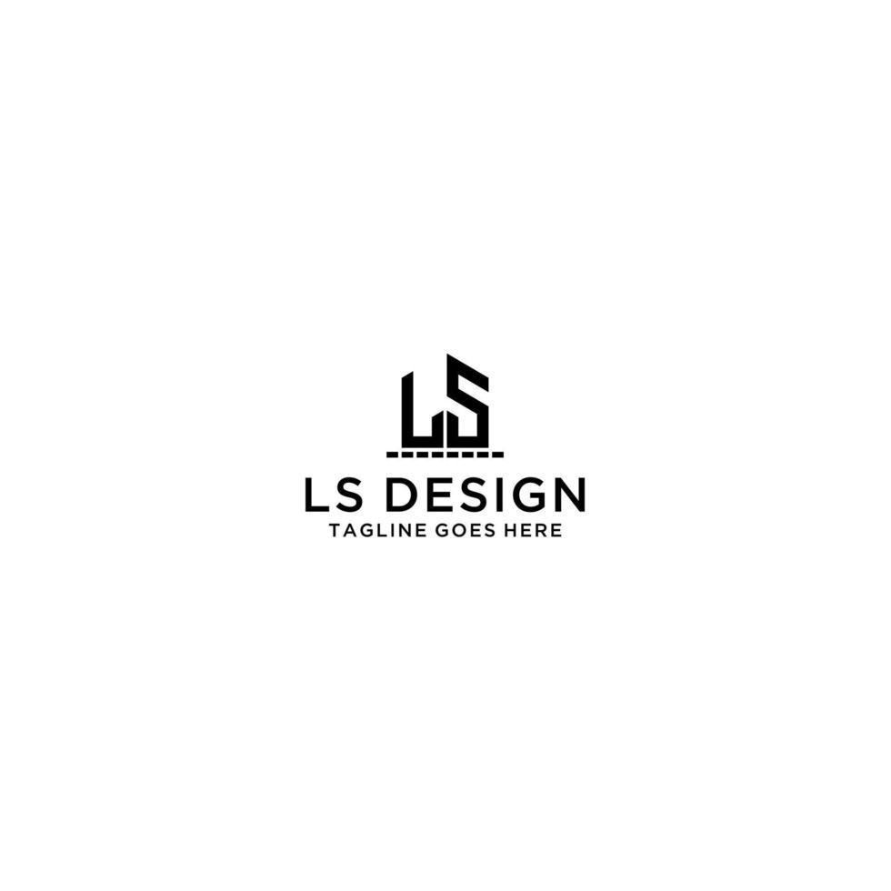 LS Initial Law Firm Logo Sign Design vector