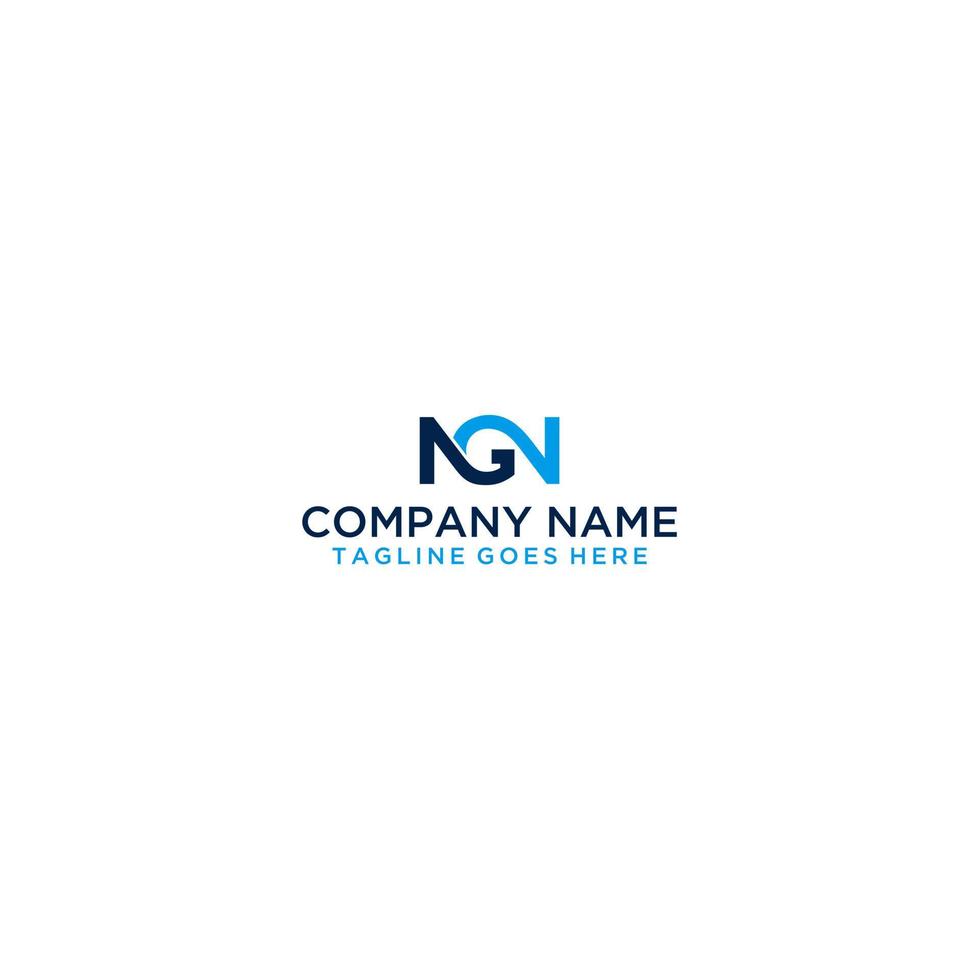 NGN Initial Logo Sign Design vector