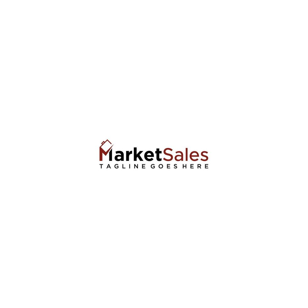 Market Sales Creative Logo Sign Design vector