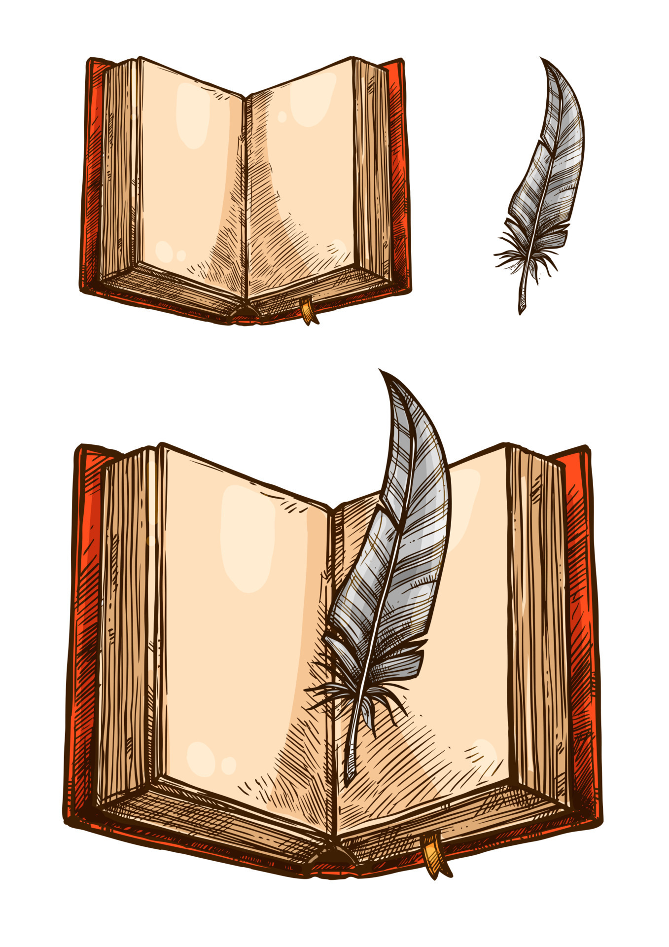 Books and literature quills sketch  Book drawing, Sketch icon, Vector  sketch