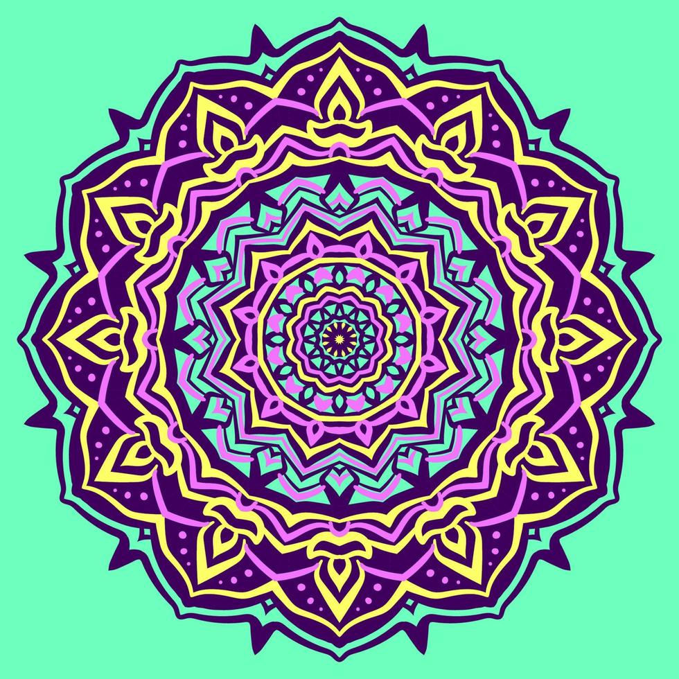 vintage mandala art pattern abstract texture background vector