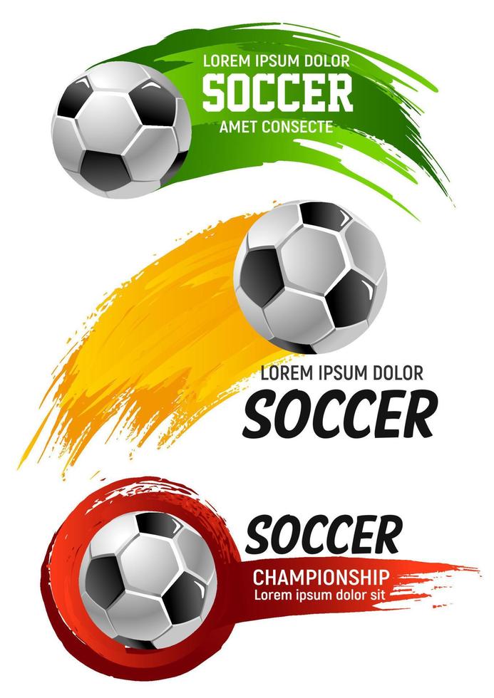Vector icons for soccer club football championship