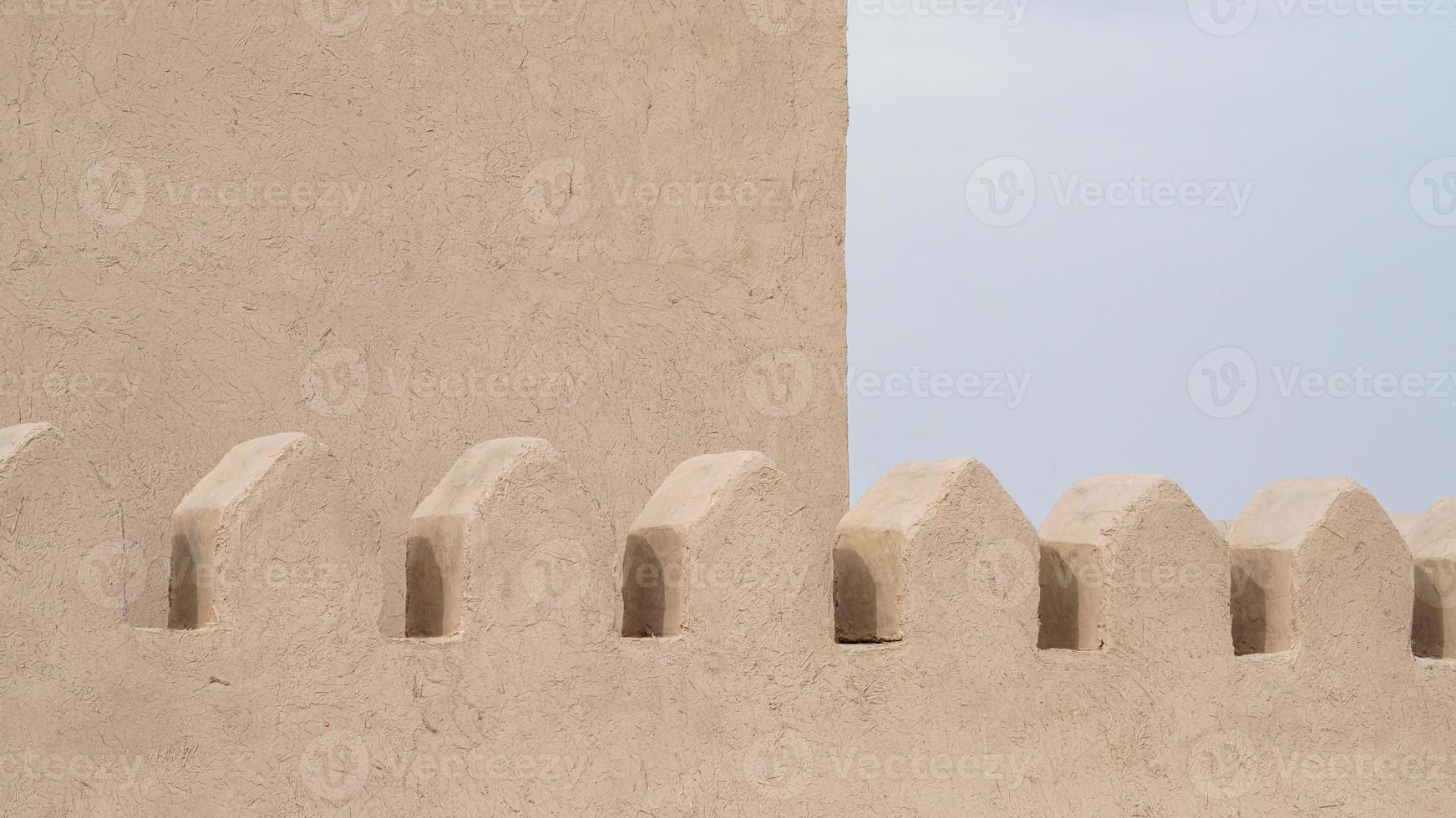 An element of an ancient fortress in Central Asia. Uzbekistan, Bukhara photo