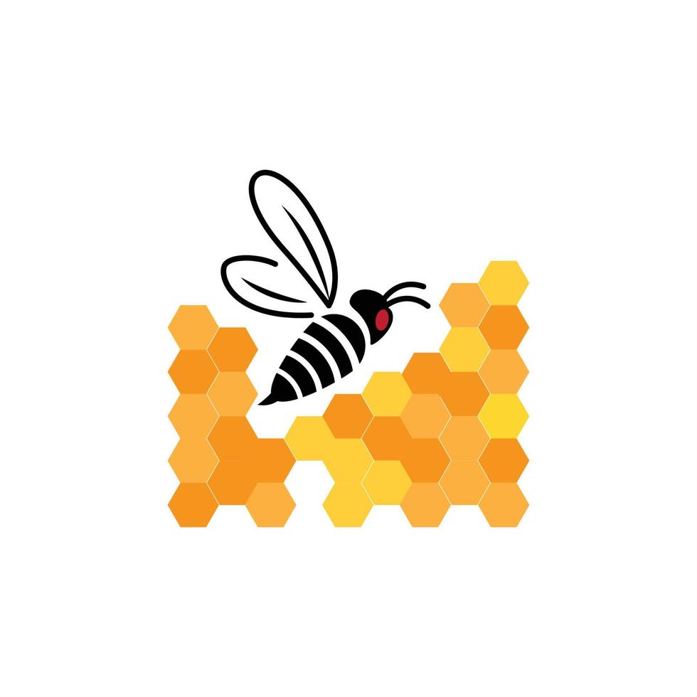 abeja icono vector ilustración diseño logo