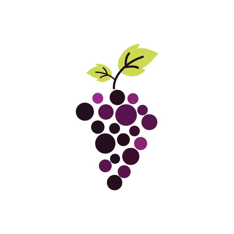 Grapes vector icon illustration design