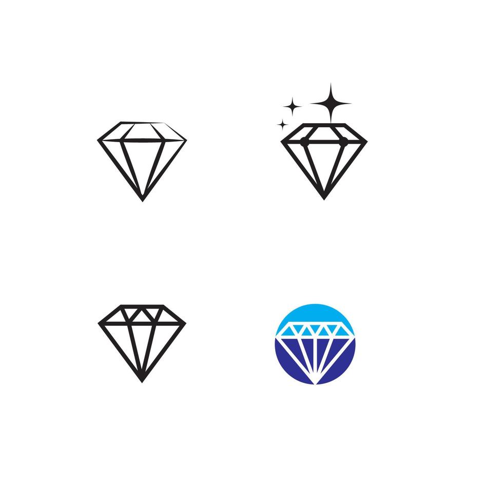 plantilla de logotipo de diamante vector