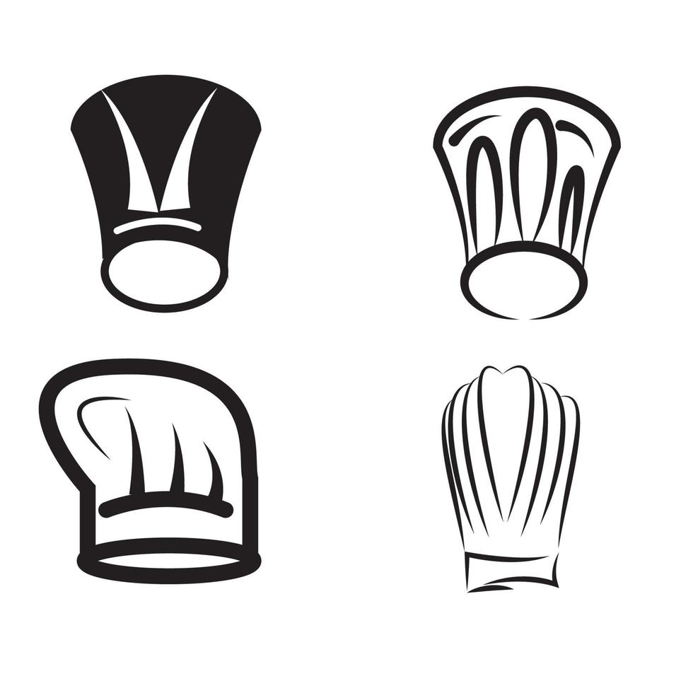 plantilla de logotipo de sombrero de chef vector