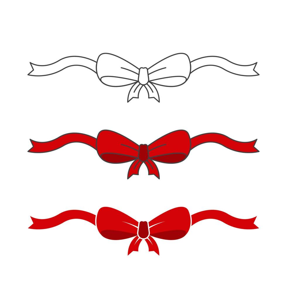 Bow Style Vector icon design illustration
