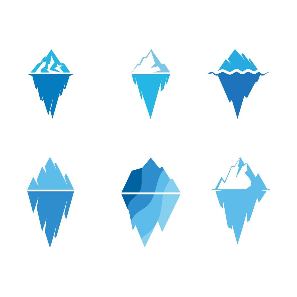 Ilustración de vector de iceberg