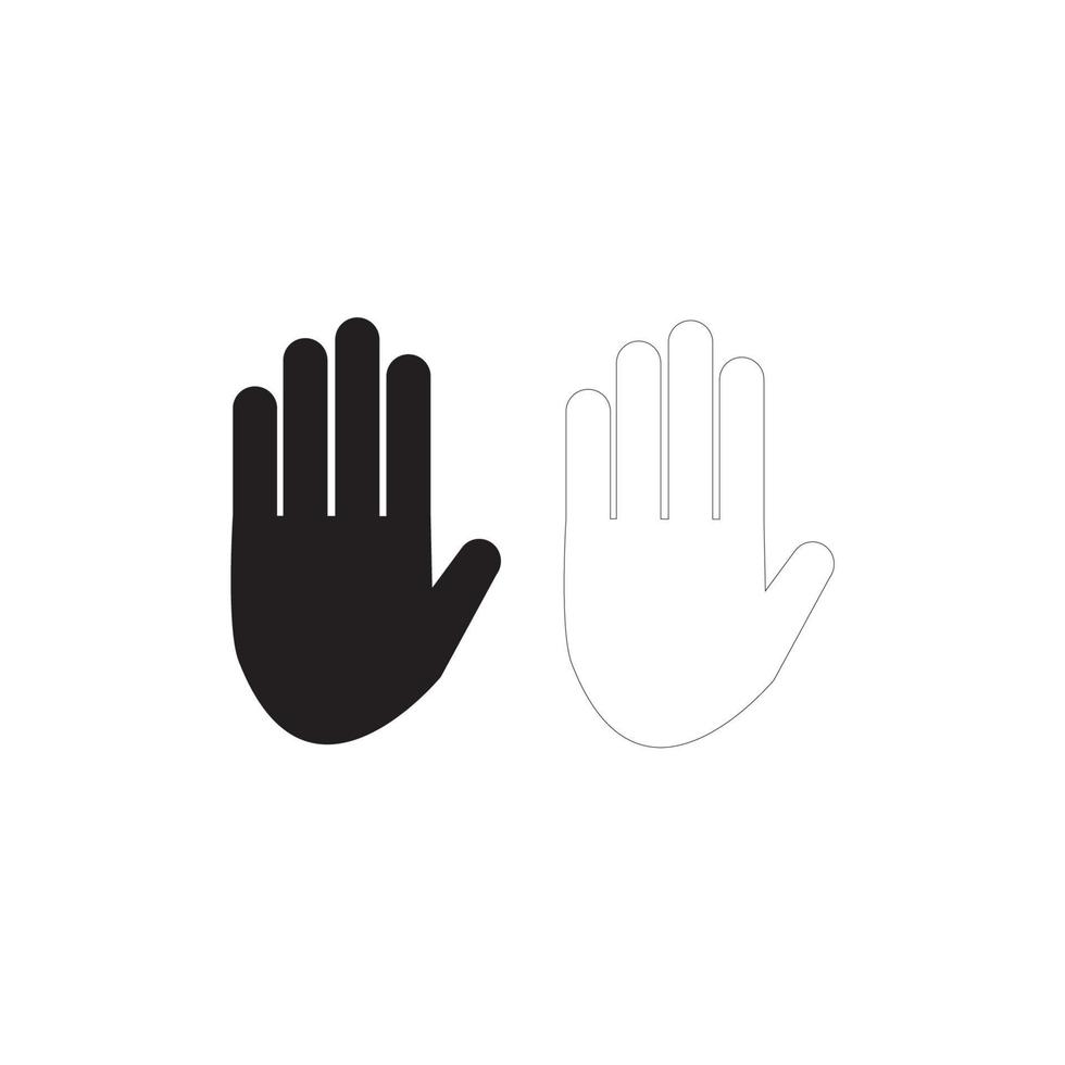 hand icon Vector Illustration design Logo