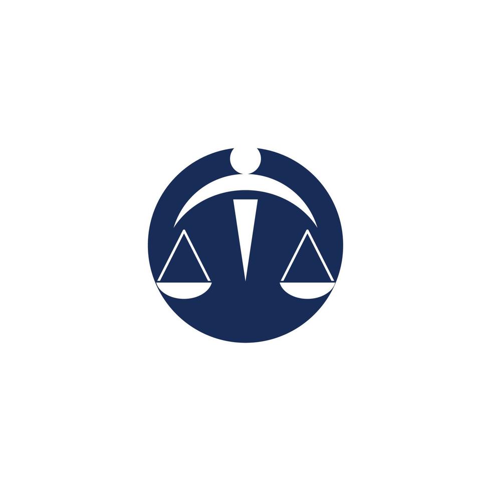 plantilla de logotipo de ley de justicia vector