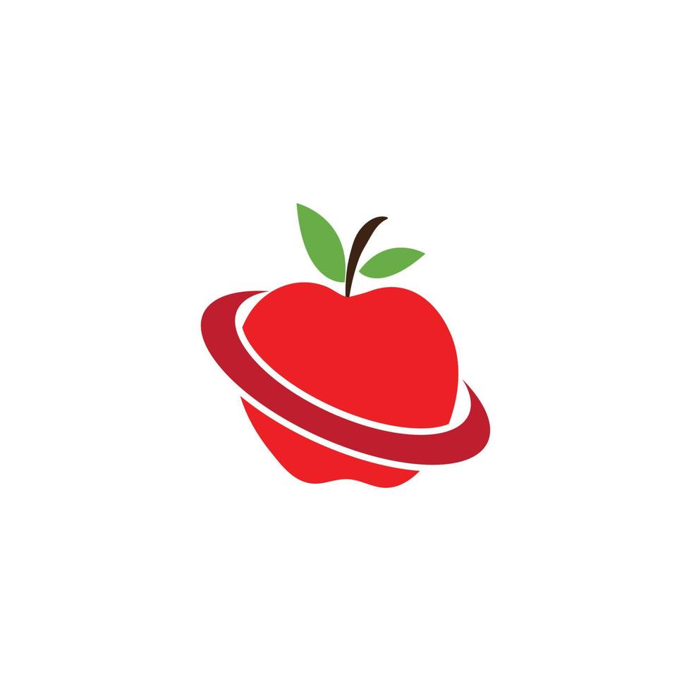 diseño de ilustración de vector de manzana