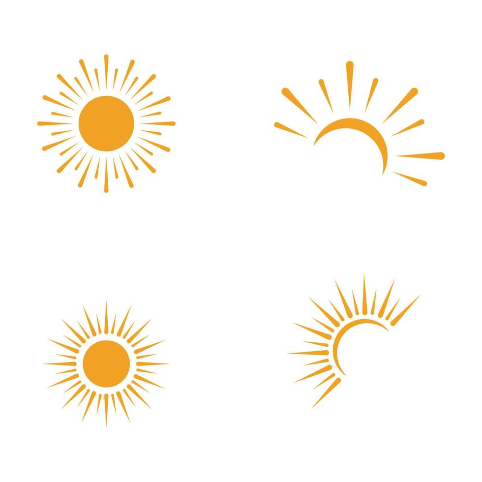 icono de ilustración de vector de sol