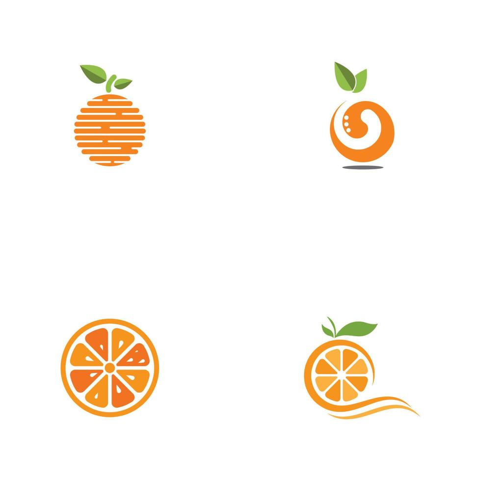 Orange logo design vector