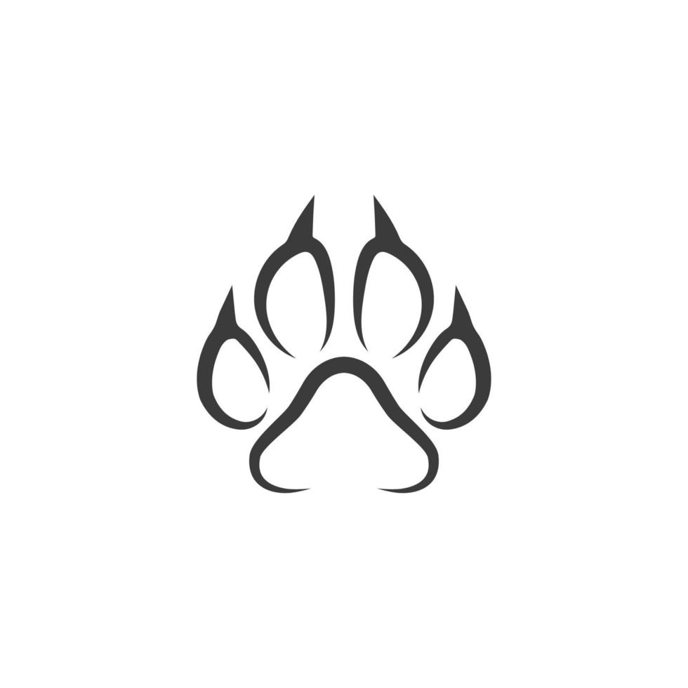 Paw Logo design vector illustration