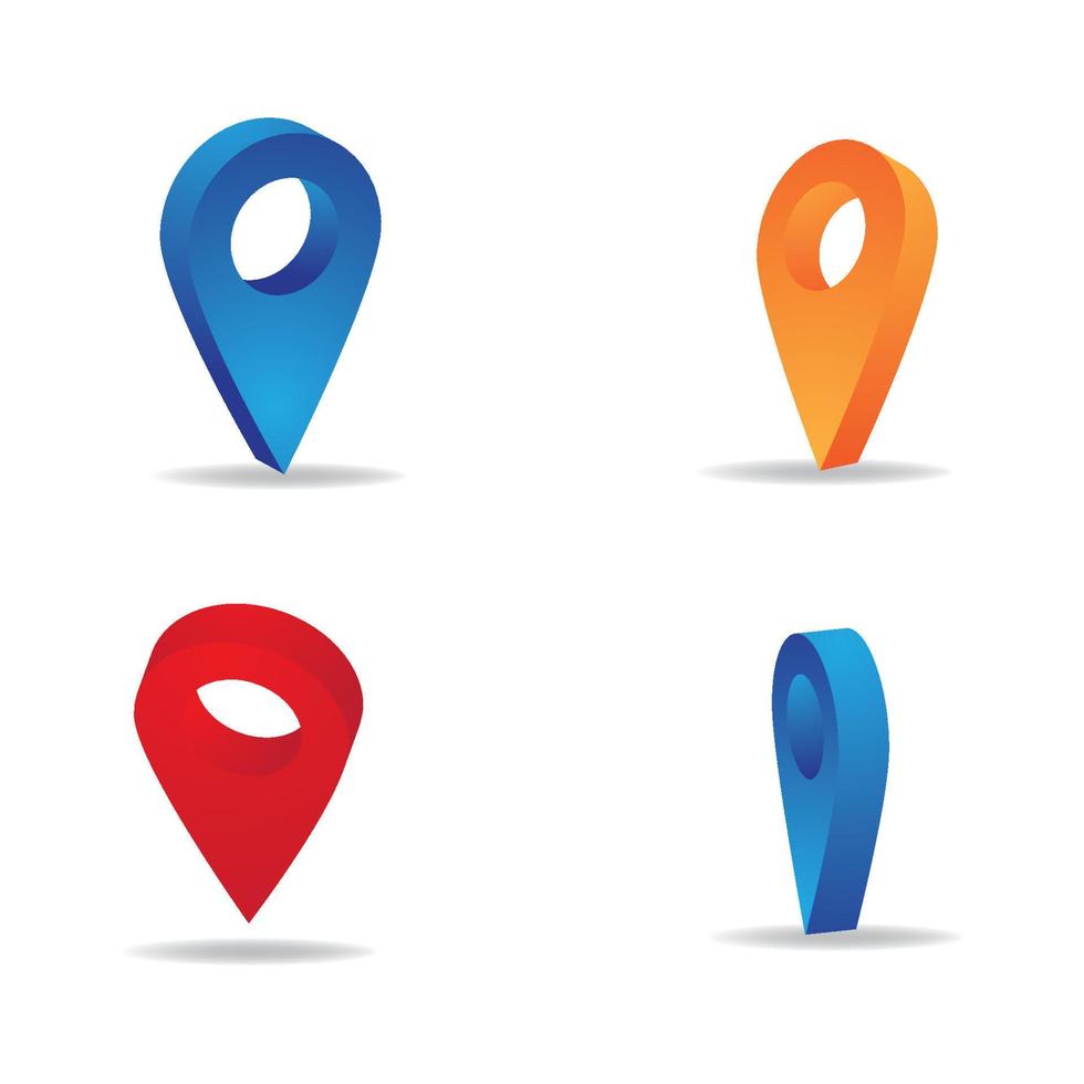 location icon Vector Illustration design Logo