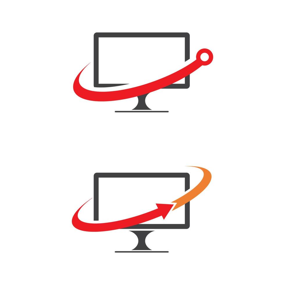 computer icon Vector Illustration design Logo