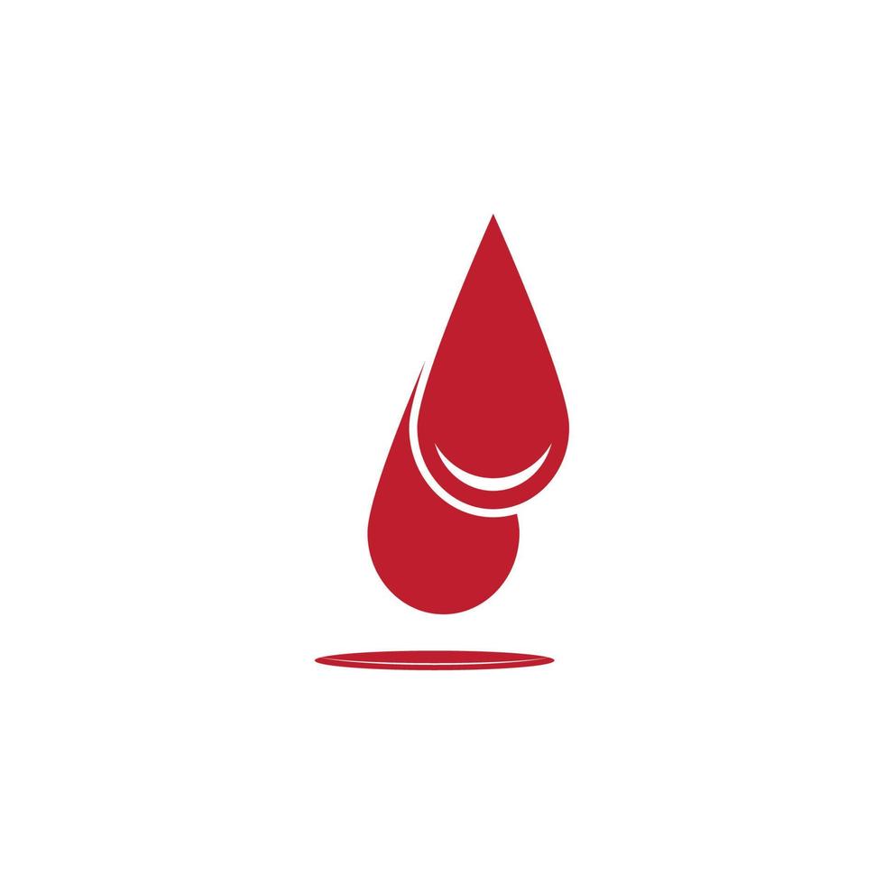 Blood drop donor vector icon