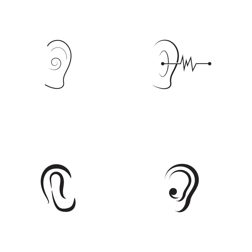 Hearing Vector Illustration design Logo