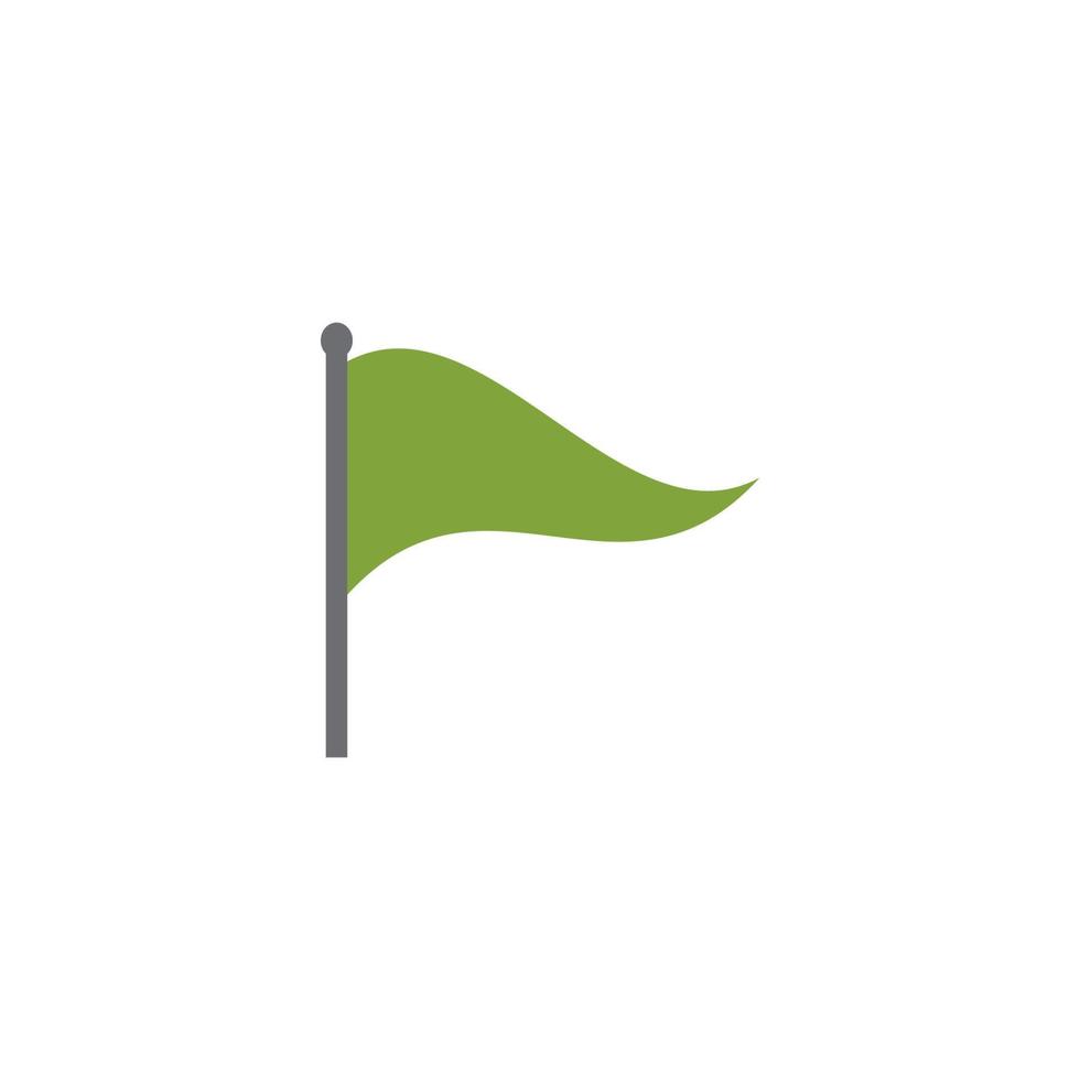 logotipo de diseño de ilustración de vector de icono de golf