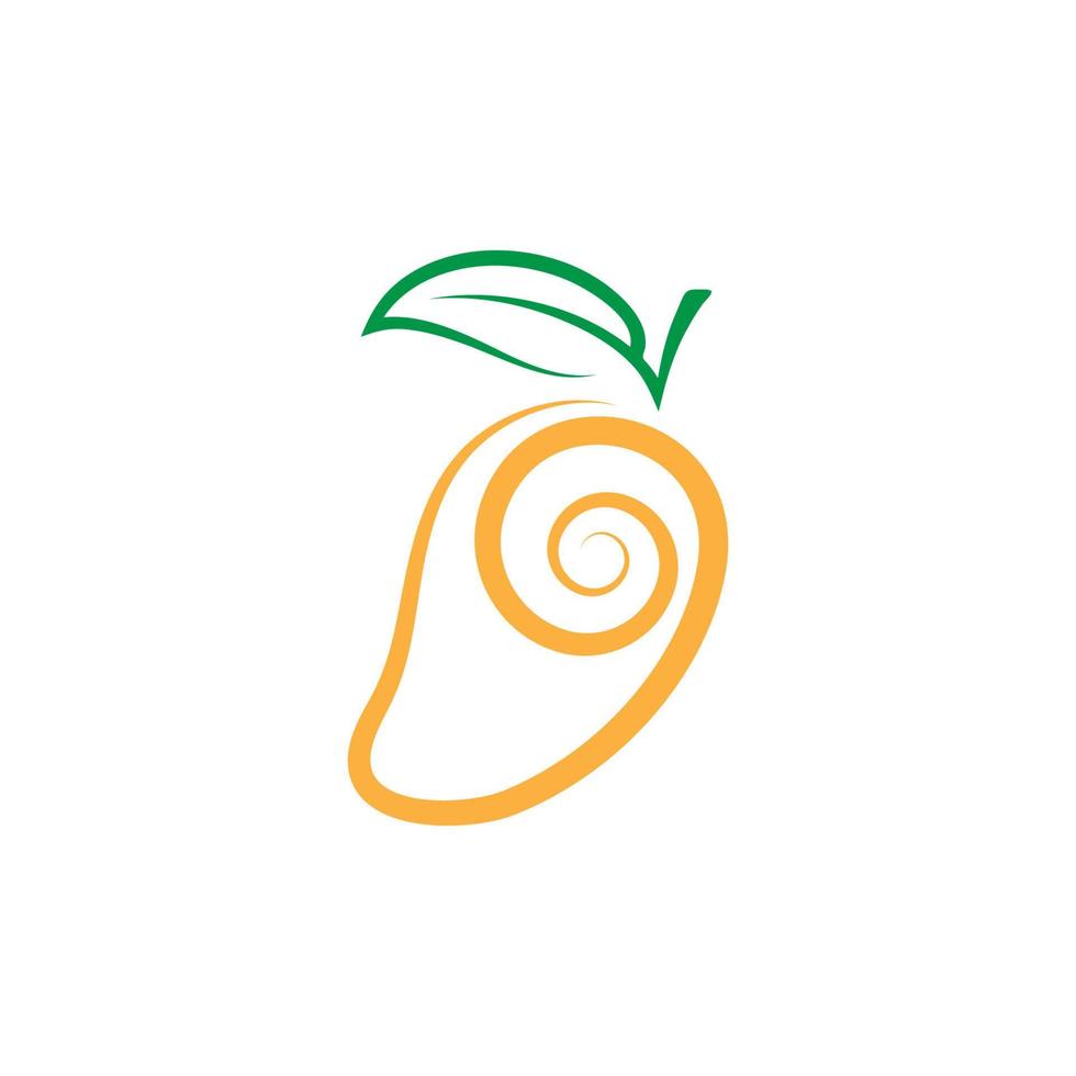mango icon Vector Illustration design Logo