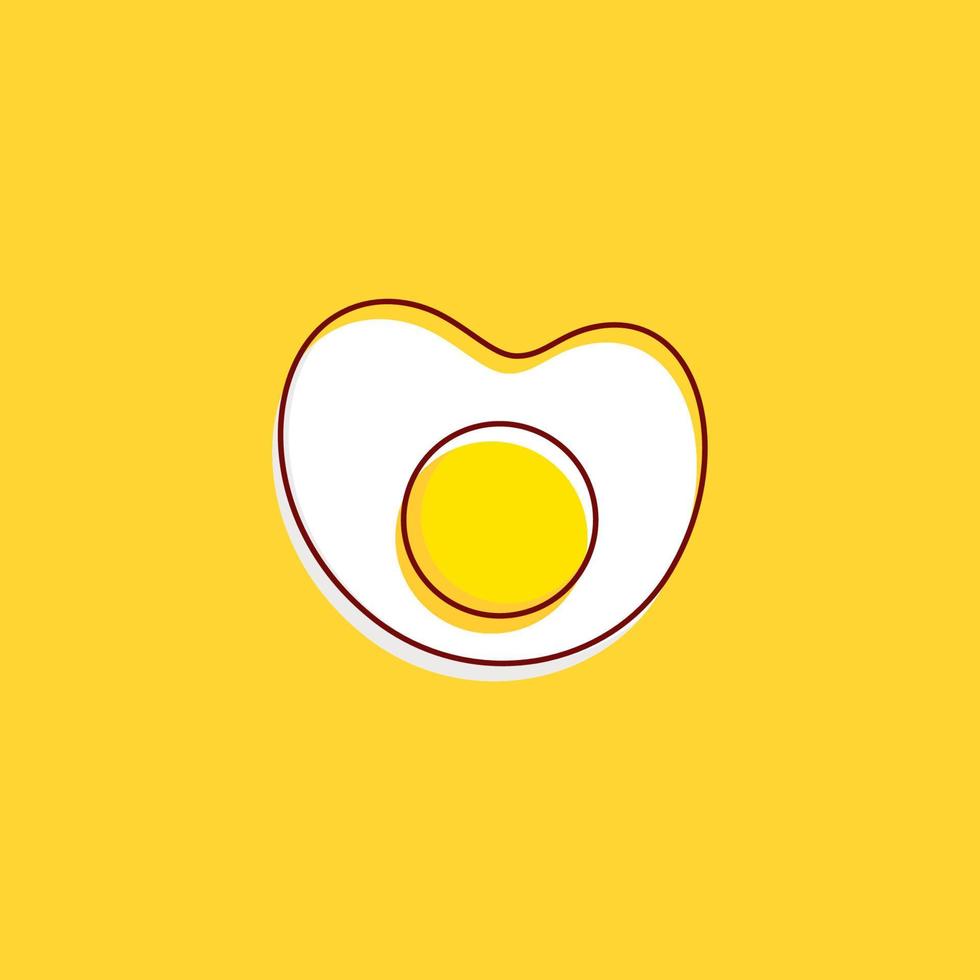 Yummy Egg Vector icon design illustration