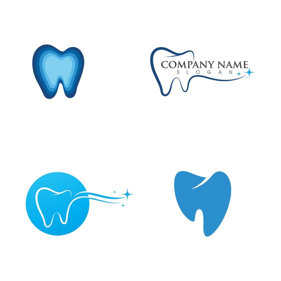 vector de plantilla de logotipo dental