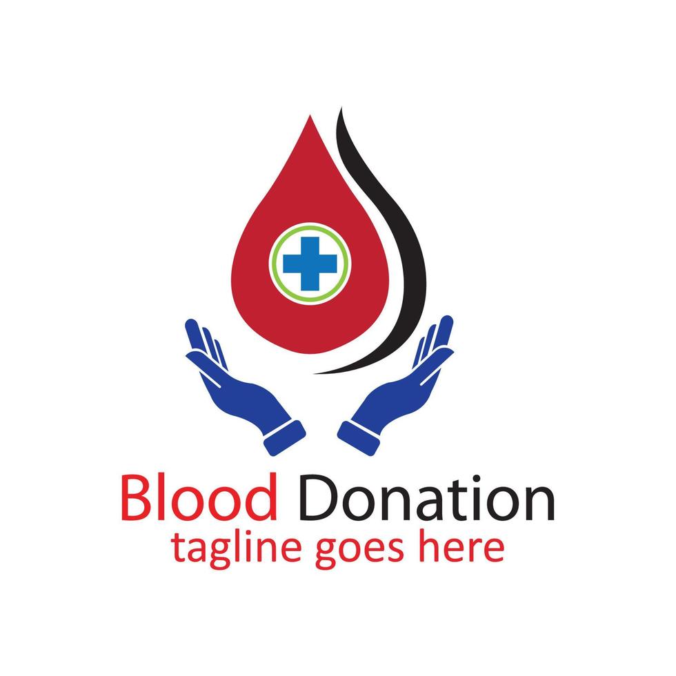 Blood Donation Logo Template Design Vector