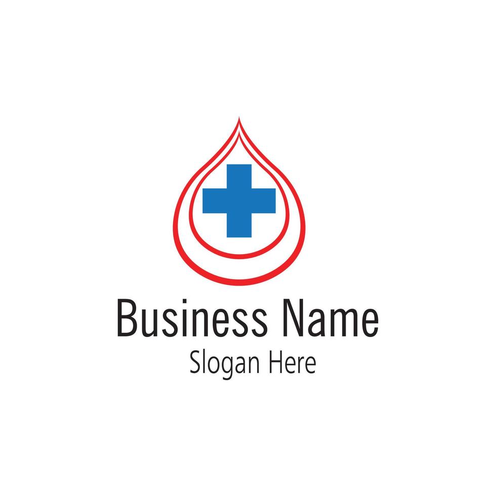Blood Donation Logo Template Design Vector