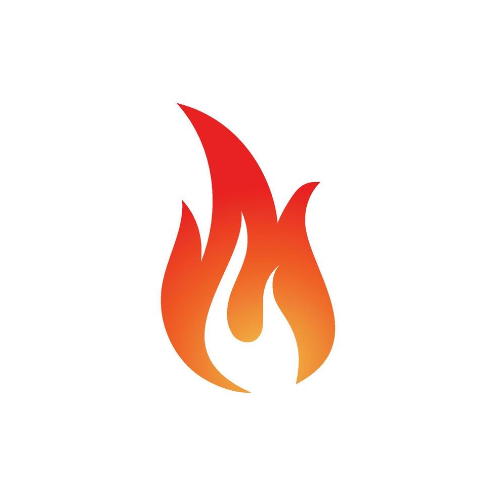 icono de fuego. flama de fuego. logotipo de llama. ilustración de diseño de vector de fuego. icono de fuego signo simple.