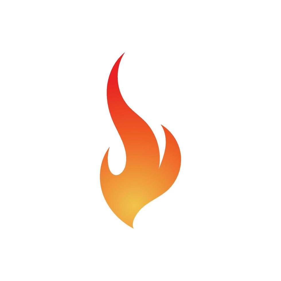 icono de fuego. flama de fuego. logotipo de llama. ilustración de diseño de vector de fuego. icono de fuego signo simple.