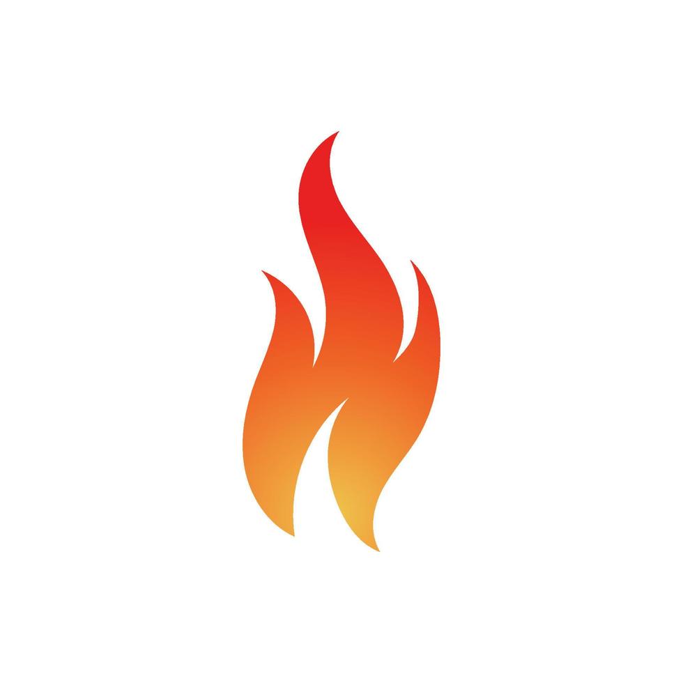 icono de fuego. flama de fuego. logotipo de llama. ilustración de diseño de vector de fuego. icono de fuego signo simple.