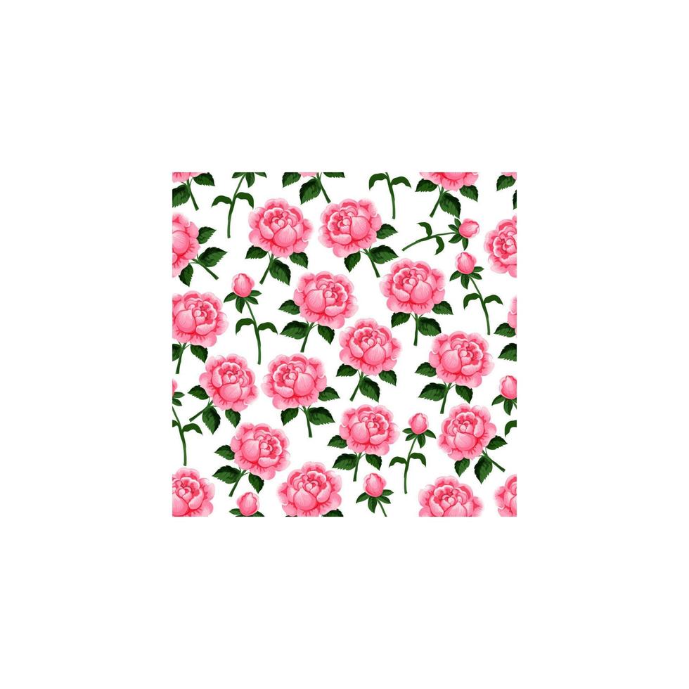 seamless, patrón, de, vector, primavera, rosas, flores vector