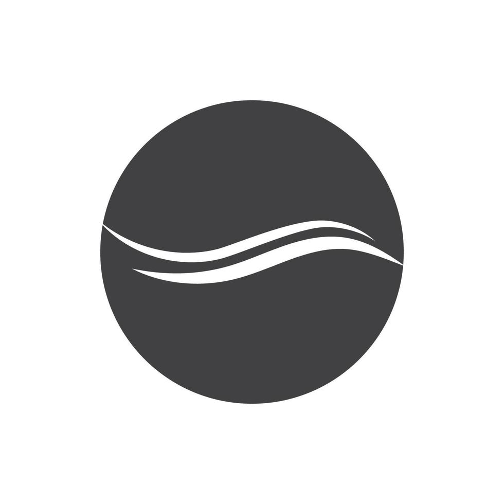 hair wave logo vector illustration design