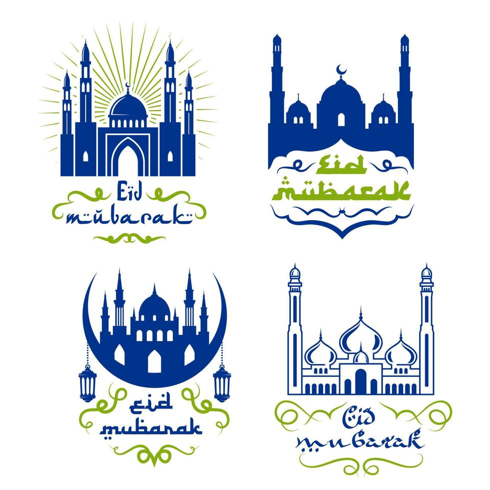 ramadan kareem saludos diseño de conjunto de iconos aislados vector