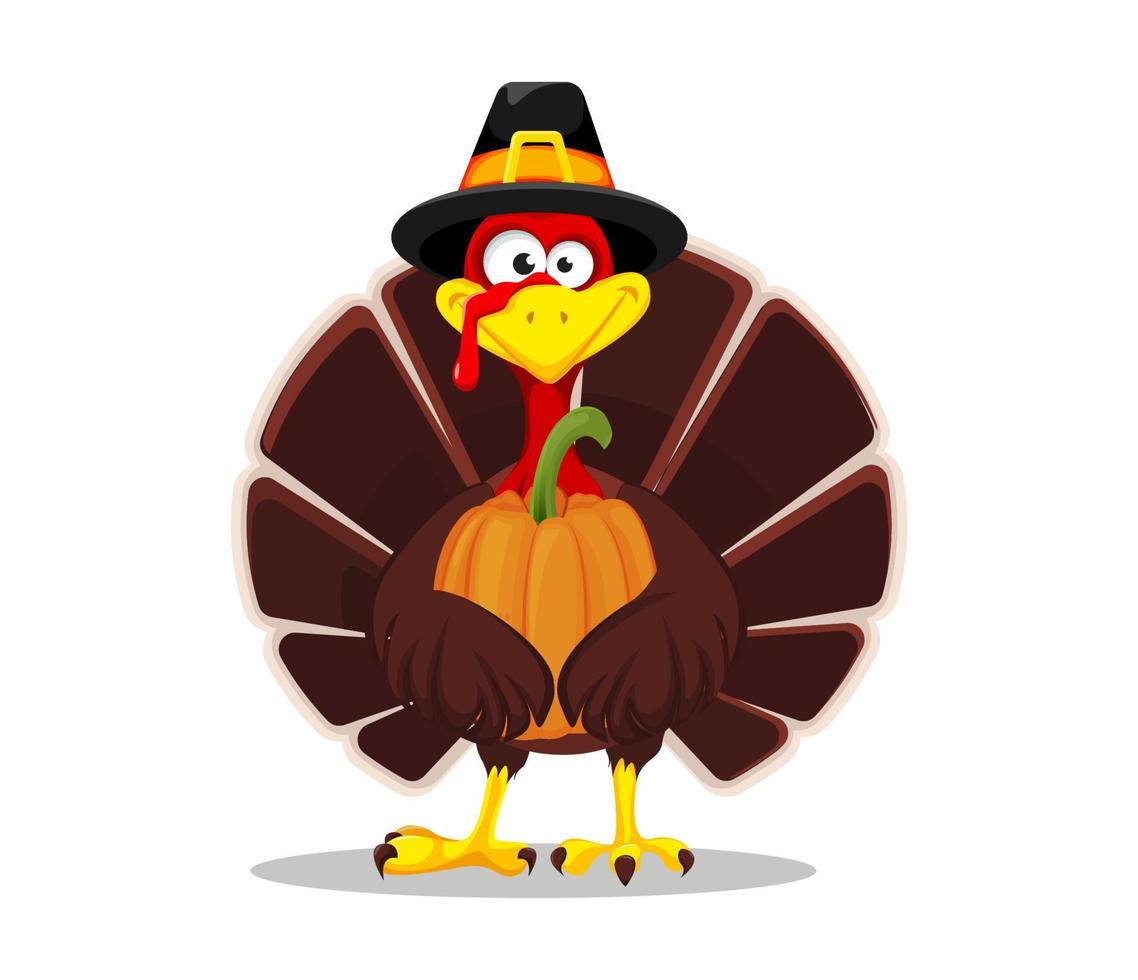 Thanksgiving turkey. Happy Thanksgiving day vector