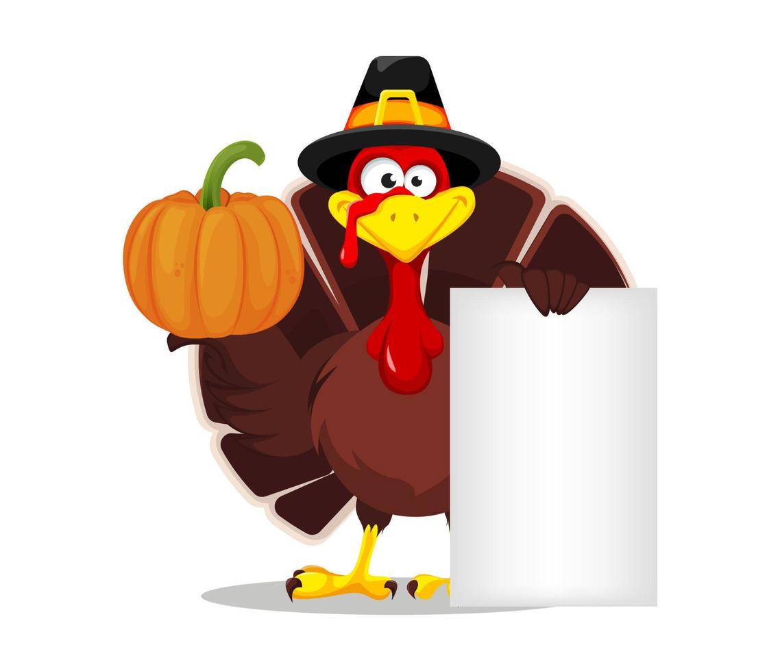 Thanksgiving turkey. Happy Thanksgiving day vector