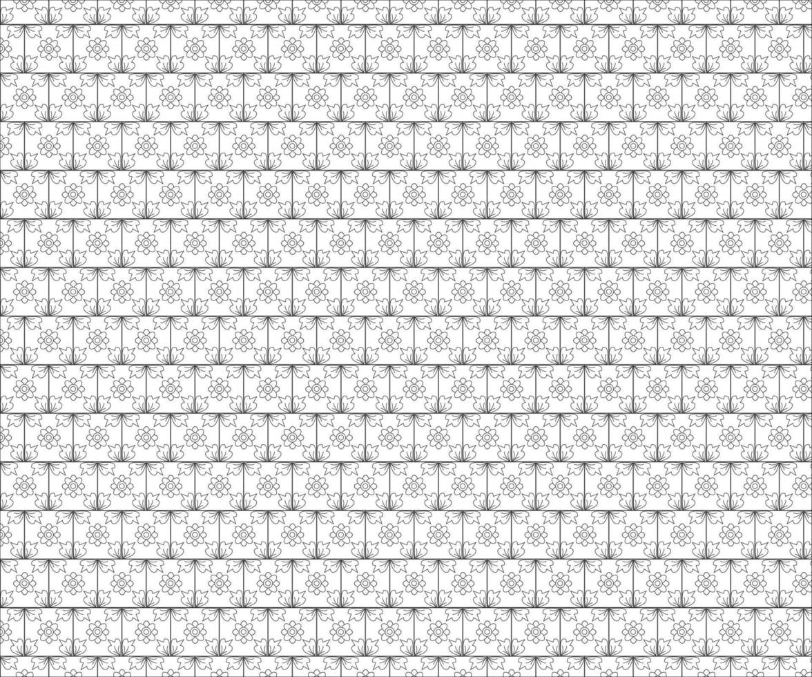 Seamless Black and White Vector. Free Vector