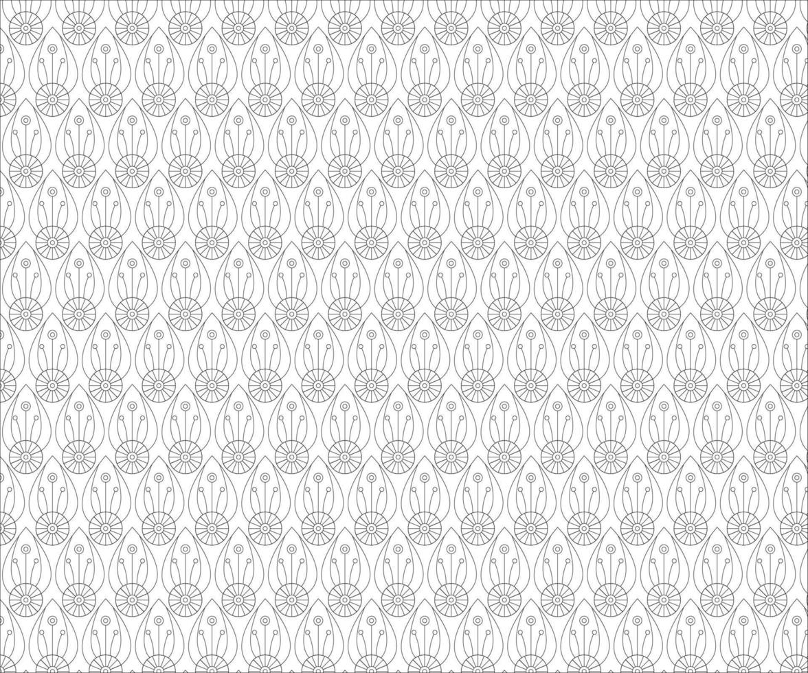 Seamless Black and White Vector. Free Vector