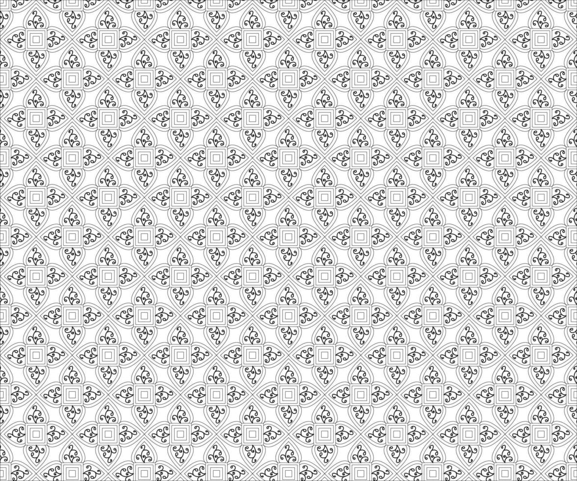 Seamless Black and White Vector. Free Vector