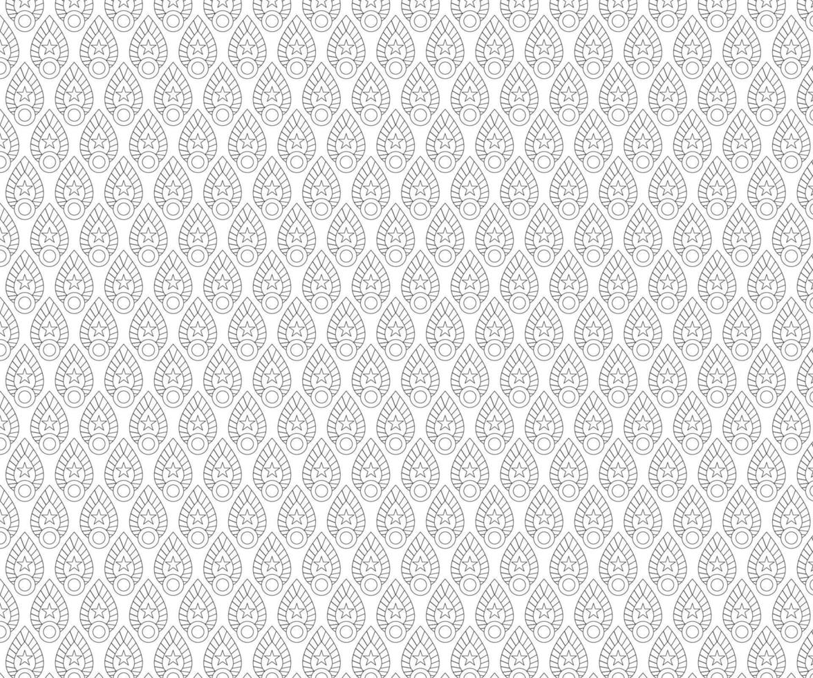 Seamless Black and White Vector. Free Vector