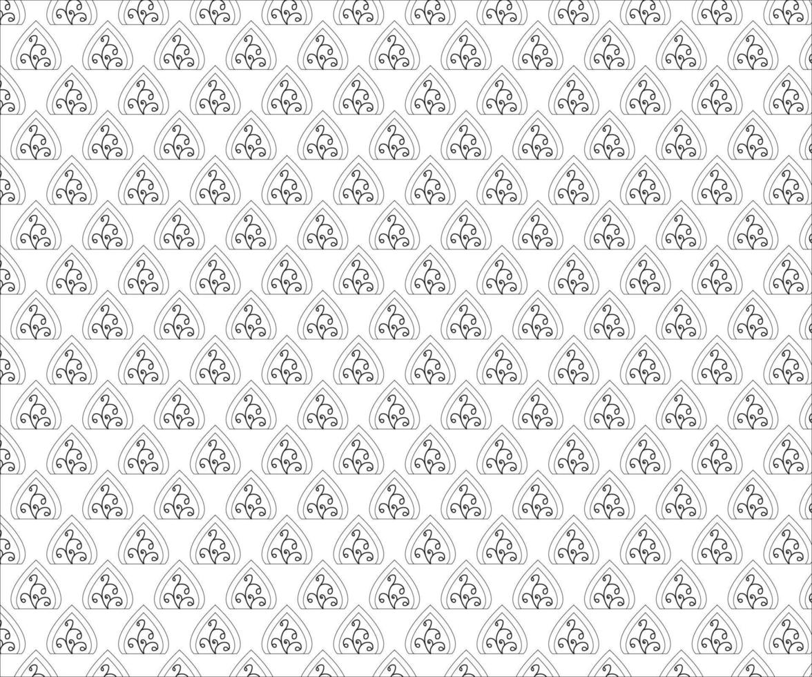 Seamless Black and White Vector. Free Vector